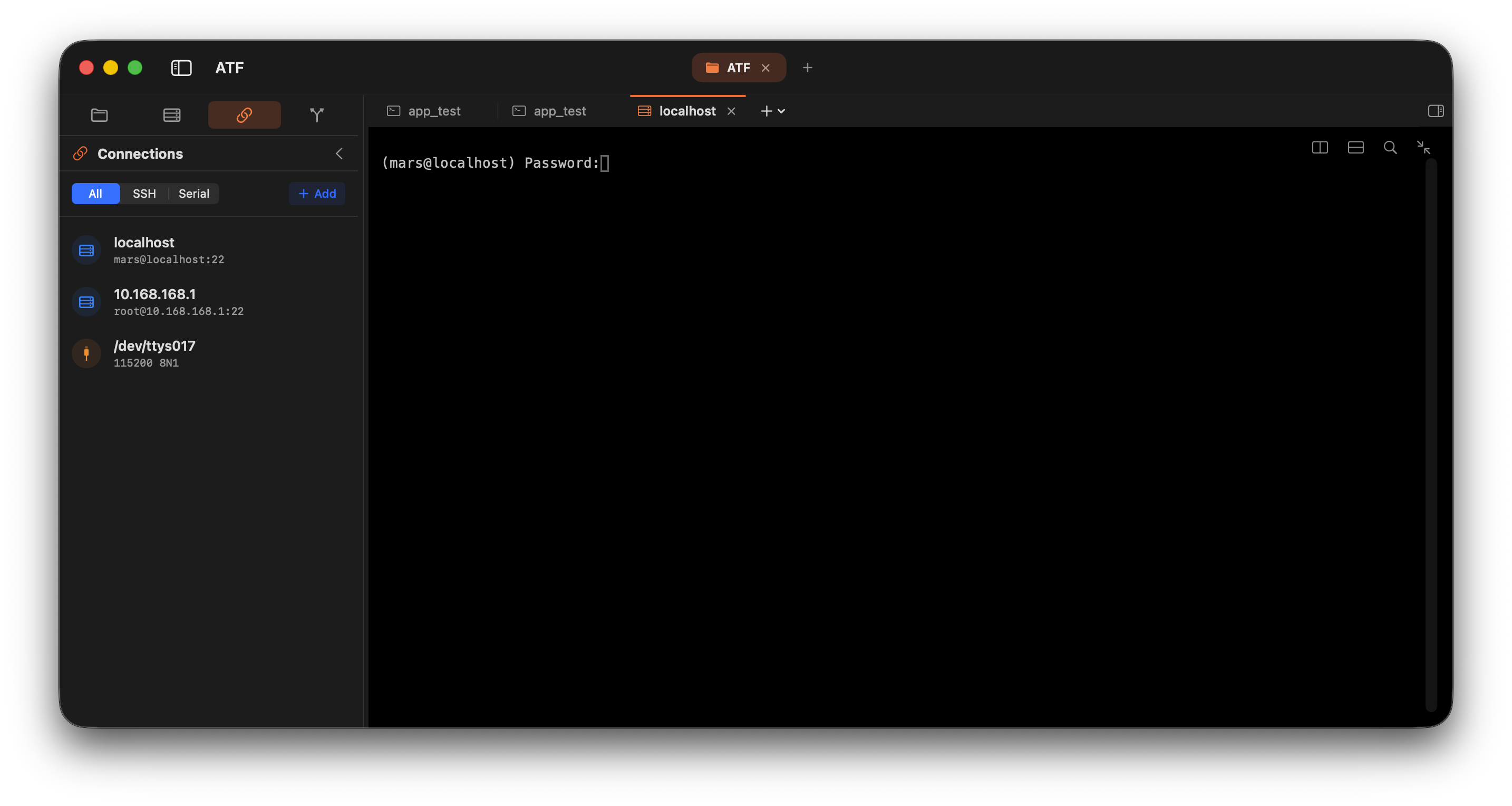 SSH & Serial 連線管理