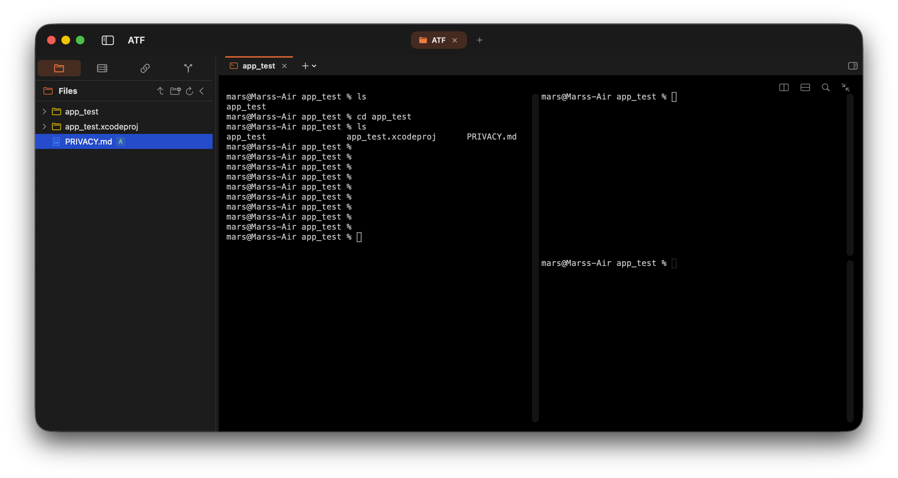 Split Terminal Panes